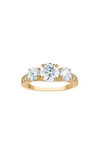 Fuzion Creations Moissanite Ring In Yellow