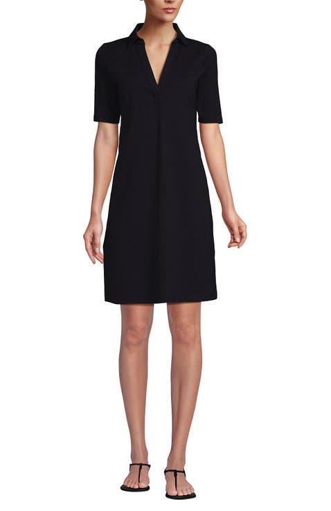 Starfish Elbow Sleeve Polo Dress