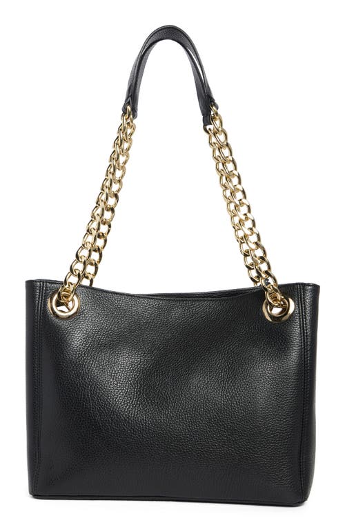 Valentino By Mario Valentino Luisa Rock Leather Tote Bag In Black