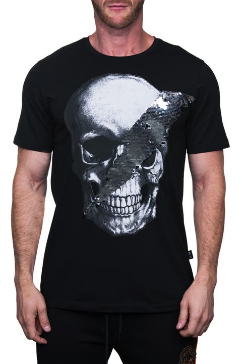 Skull Disco Graphic Crew T-Shirt