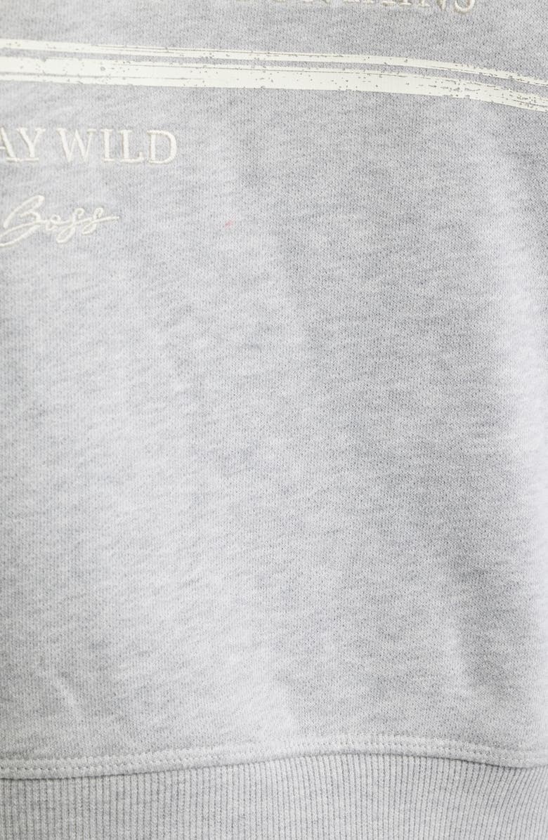 BOSS Orange Cotton Sweatshirt, Alternate, color, Light/ Pastel Grey