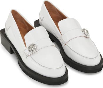 Jewel Button Loafer