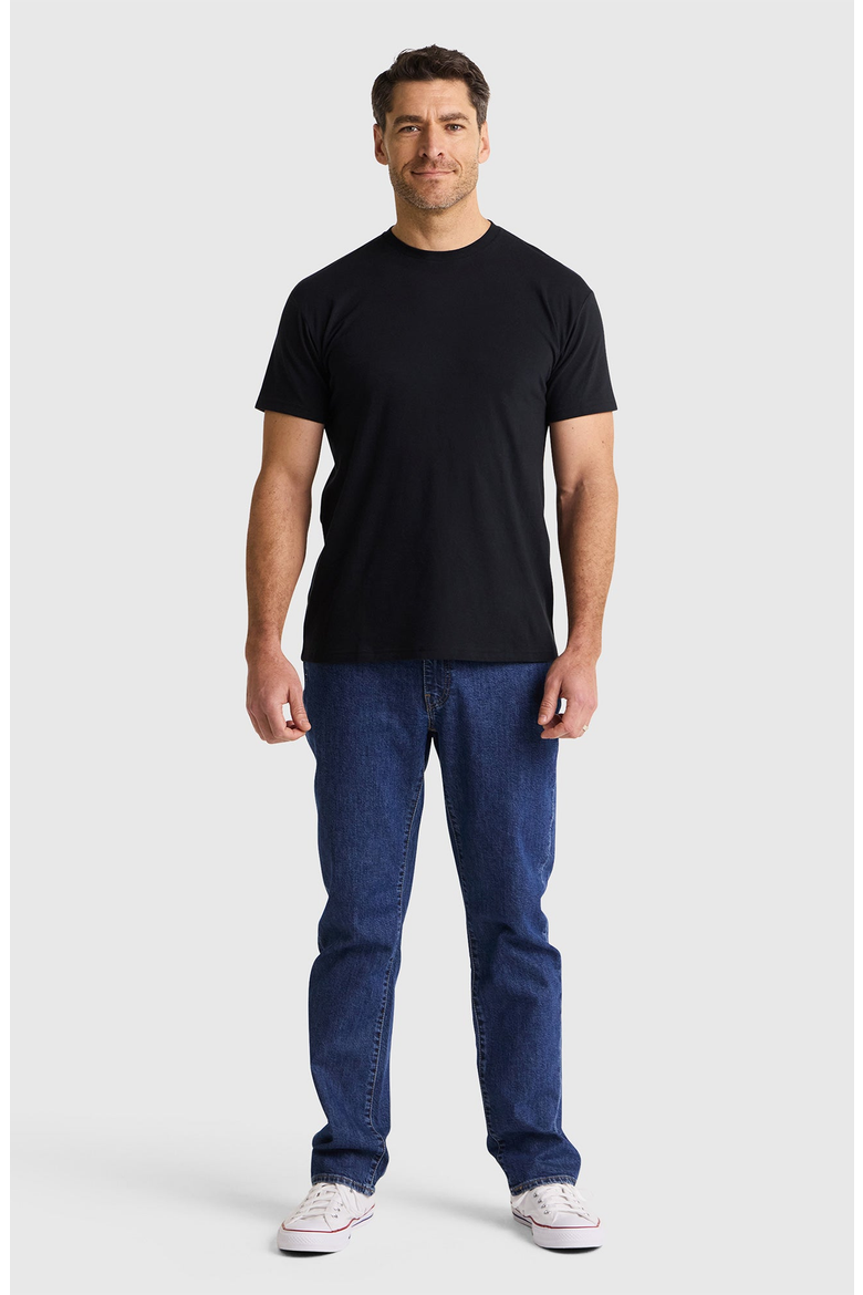 Crew Neck 6-Pack T-Shirts, Alternate, color, Black