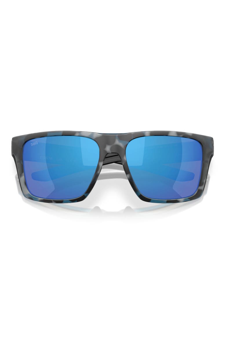 Lido 57mm Polarized Square Sunglasses, Alternate, color, DEEP WATER CAMO / BLUE 580G