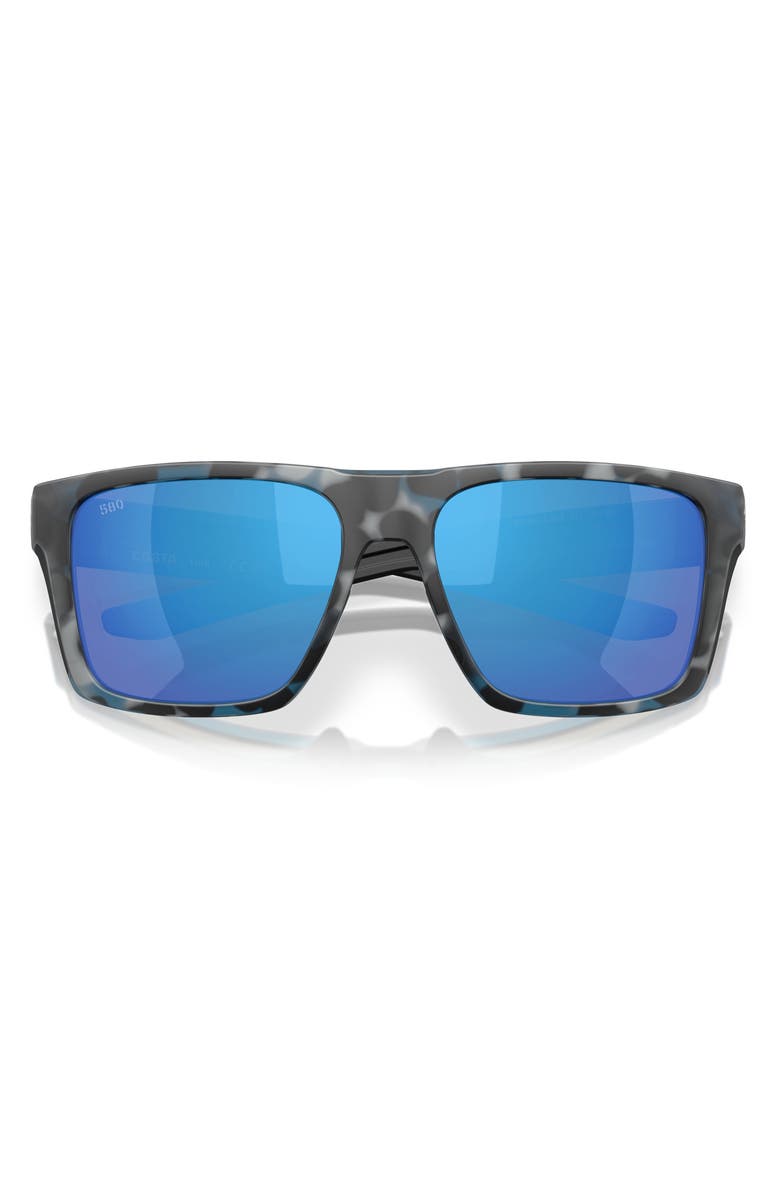 Costa Del Mar Lido 57mm Polarized Square Sunglasses, Alternate, color, Deep Water Camo / Blue 580G
