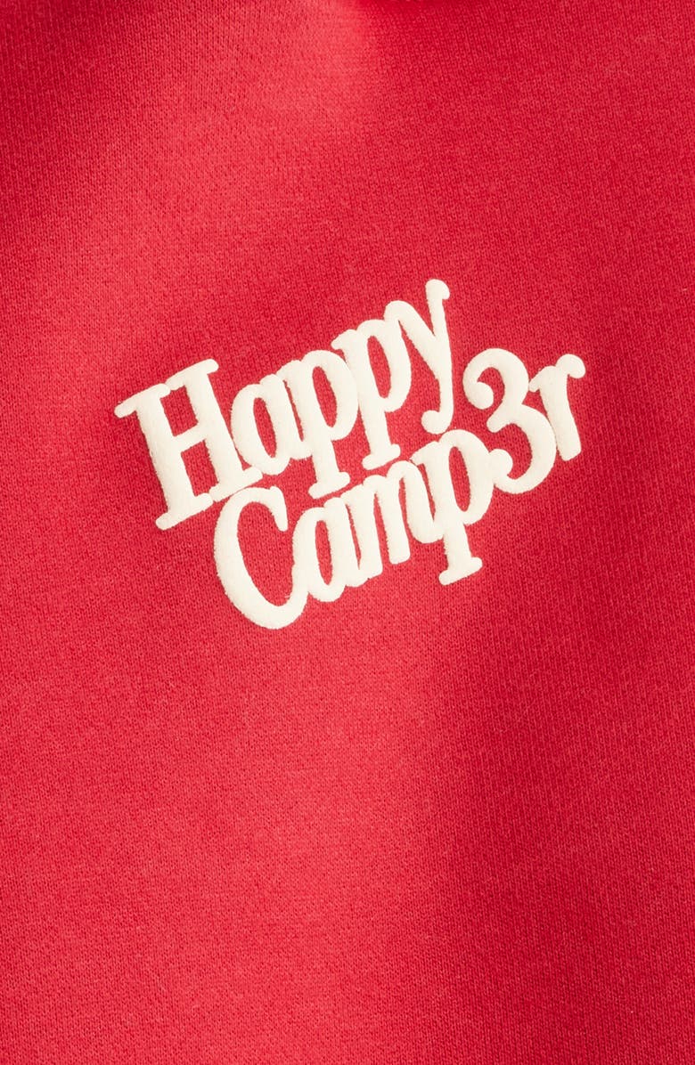 HAPPY CAMP3R Puff Series Core Logo Cotton Blend Hoodie, Alternate, color, Pomegranate Red