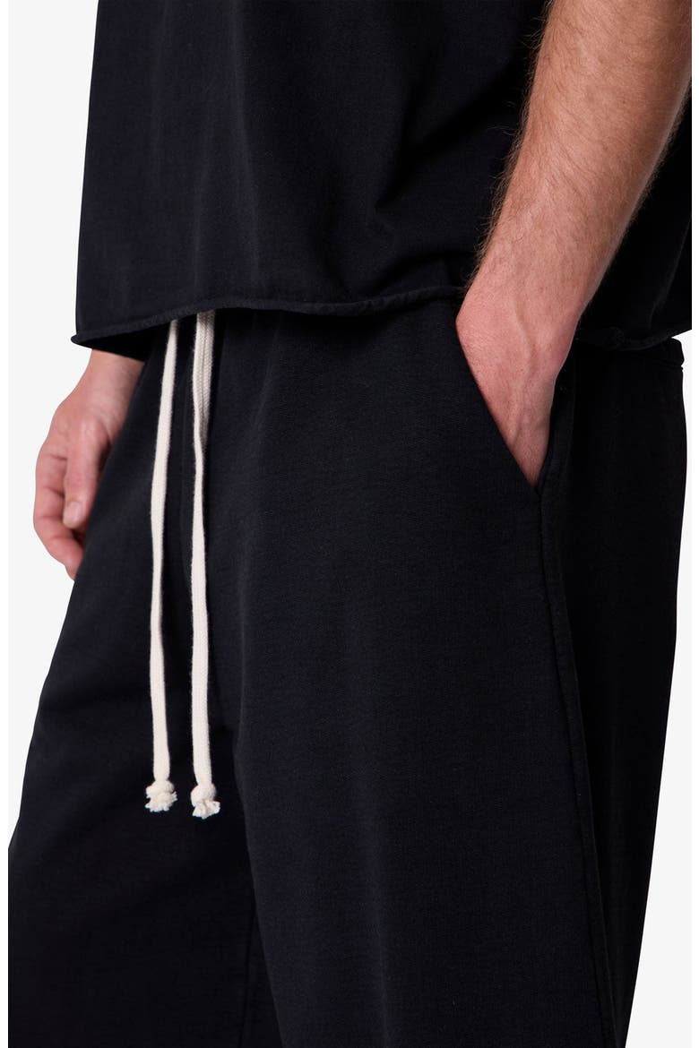Extra Long Sweat Shorts, Alternate, color, VINTAGE BLACK
