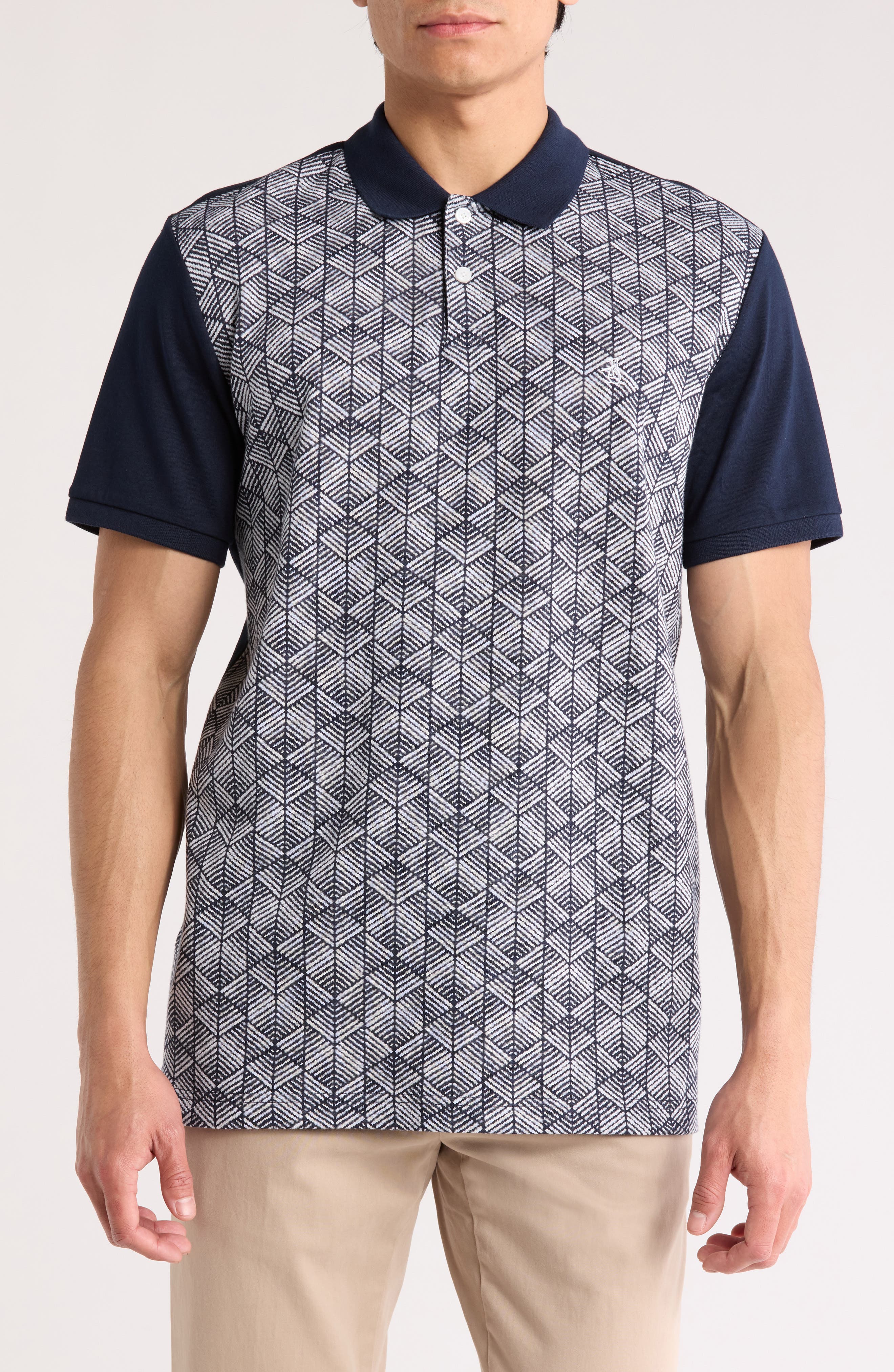 Original Penguin Diamond Jacquard Cotton Polo