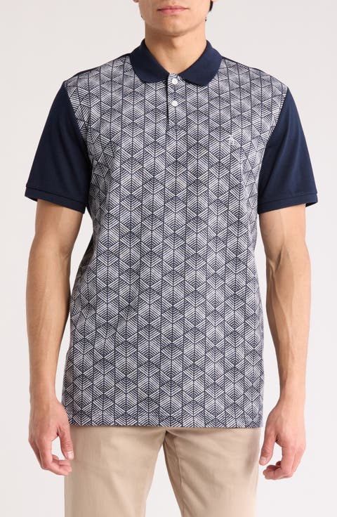 Diamond Jacquard Cotton Polo