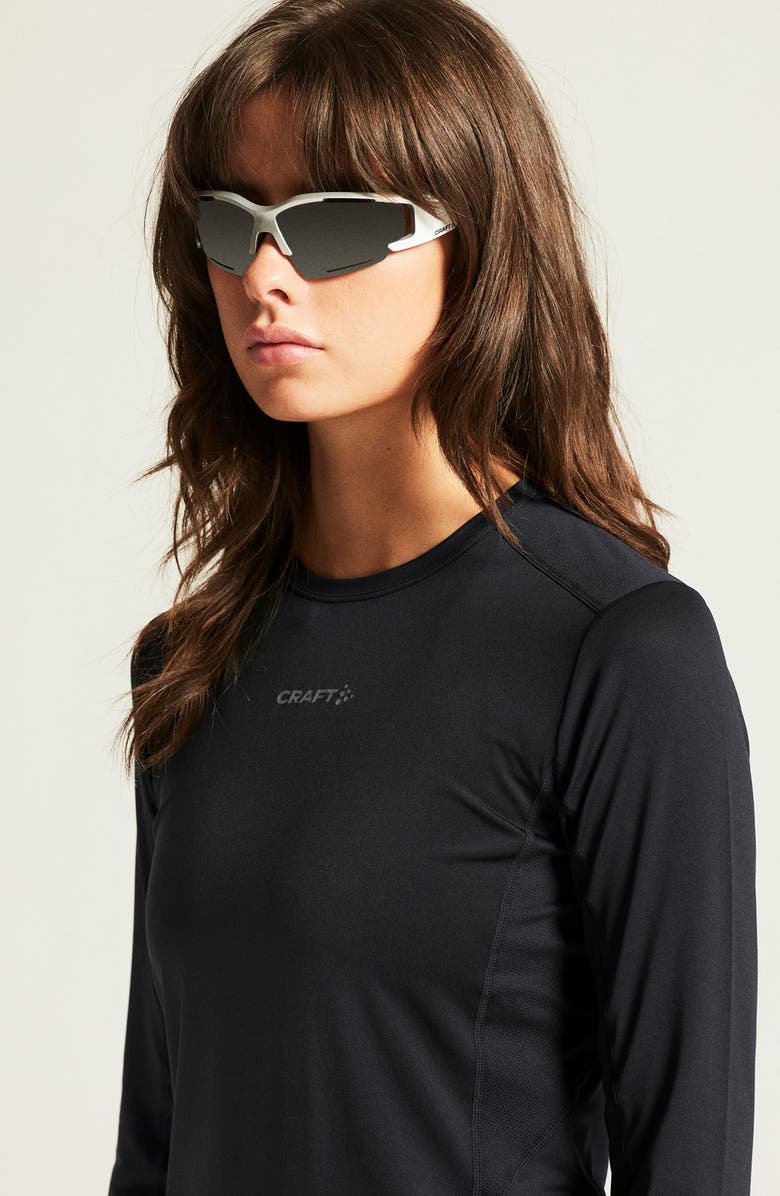 Craft Essence Perforated Jersey T-Shirt, Alternate, color, Black