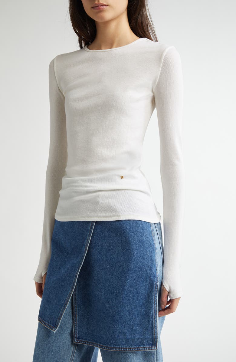 EENK Long Sleeve Cotton Rib T-Shirt, Alternate, color, 