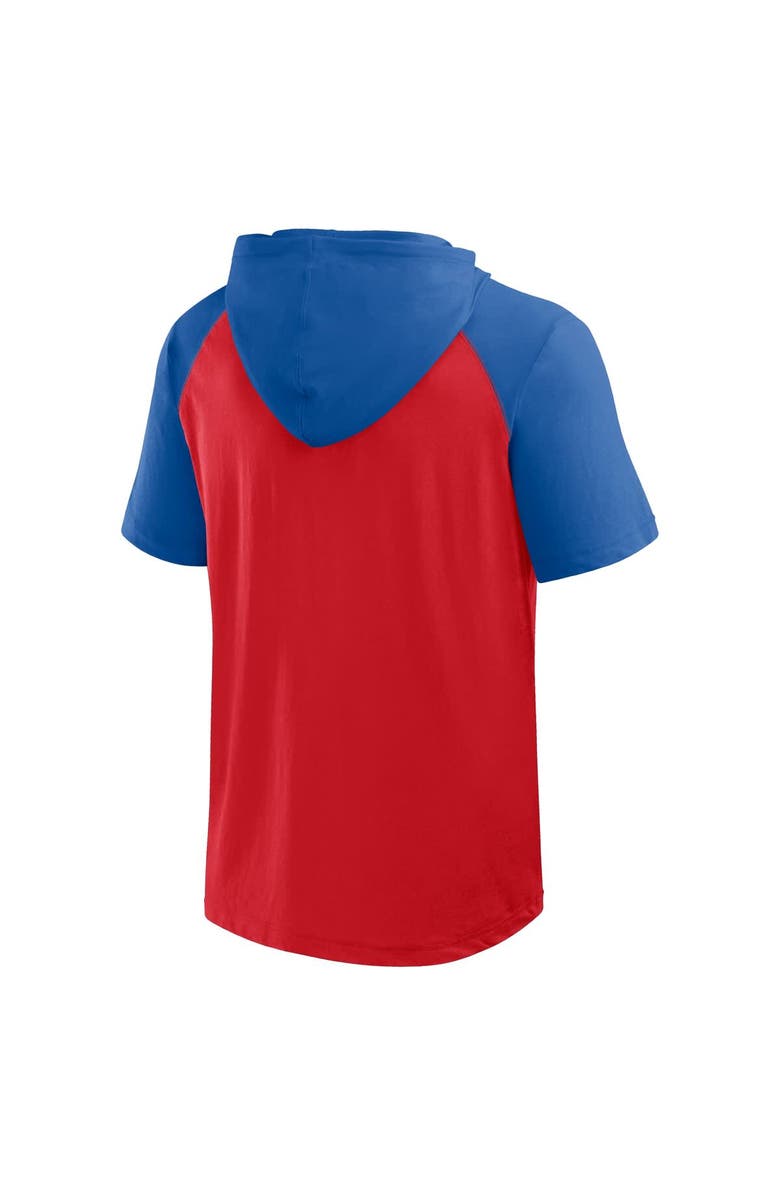 PROFILE Men's Profile Red Philadelphia Phillies Big & Tall Short Sleeve Pullover Hoodie, Alternate, color, 