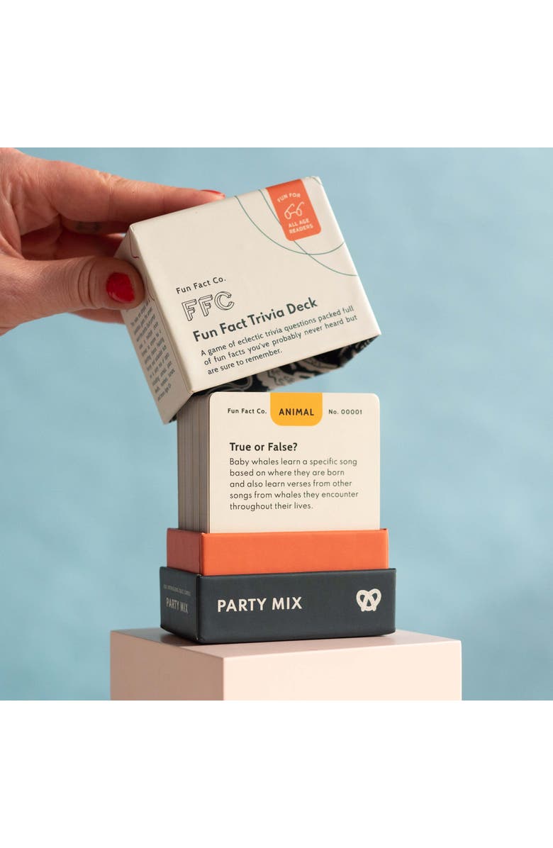 Fun Fact Co. The Party Mix I Trivia Card Game, Alternate, color, Multicolor