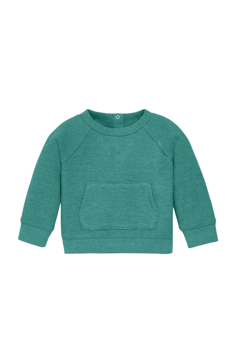 Primary Baby Heathered Waffle Pocket Tee, Main, color,