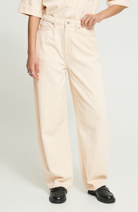 Hezallo Wide Leg Balloon Jeans