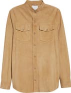Eleventy Lambskin Suede Overshirt