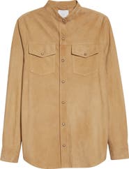 Eleventy Lambskin Suede Overshirt