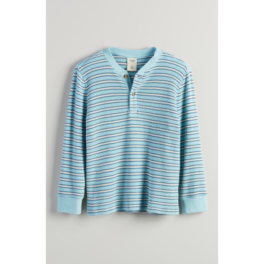 Tucker + Tate Kids' Waffle Stitch Top In Blue