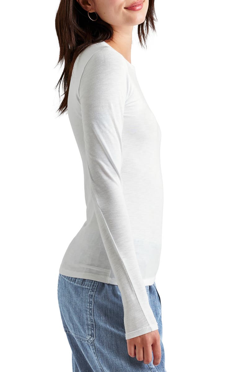 Splendid Eva Slub Top, Alternate, color, White