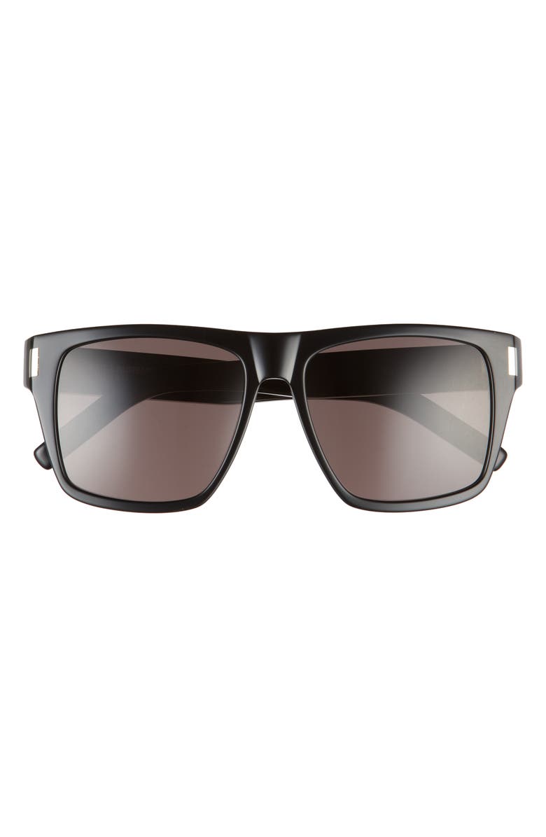 Saint Laurent 56mm Square Sunglasses, Main, color,