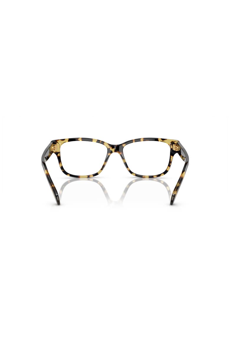 54mm Rectangle optical glasses, Alternate, color, Brown