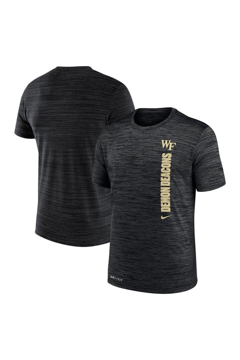 Men's Nike Black Wake Forest Demon Deacons 2024 Sideline Velocity Legend Performance T-Shirt, Alternate, color, Black