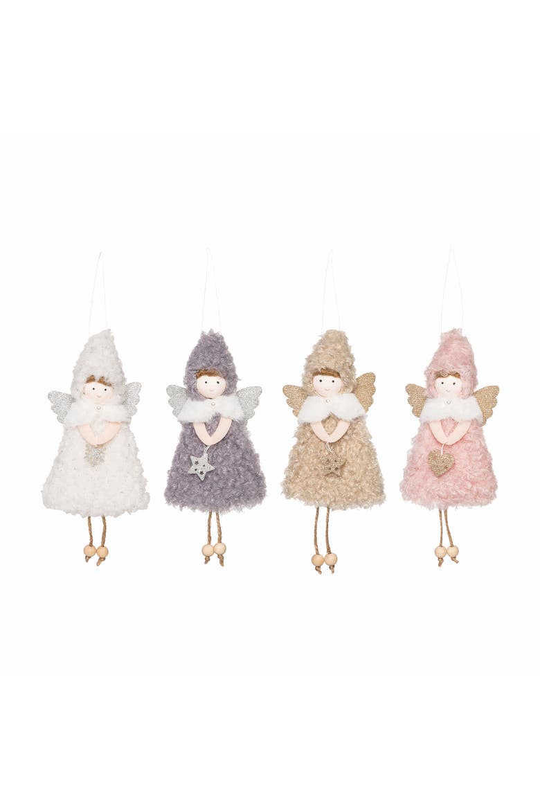 Winter Angels Ornaments A/4, Main, color, White