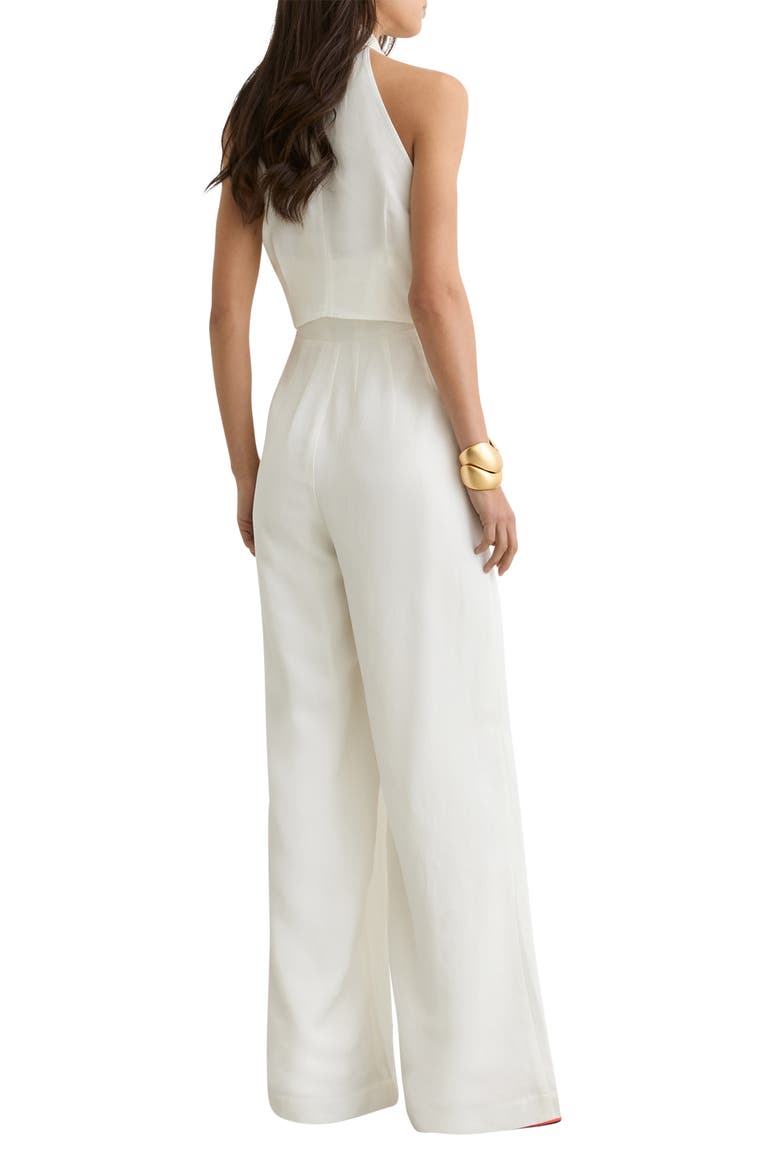 Taya Wide Leg Jumpsuit, Alternate, color, IVORY