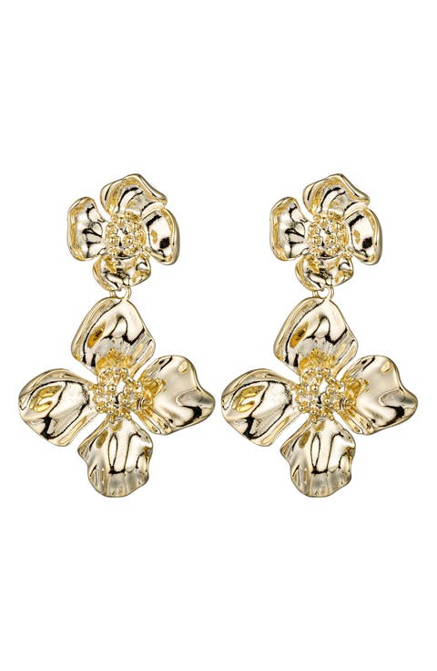 Sofie Flower Drop Earrings