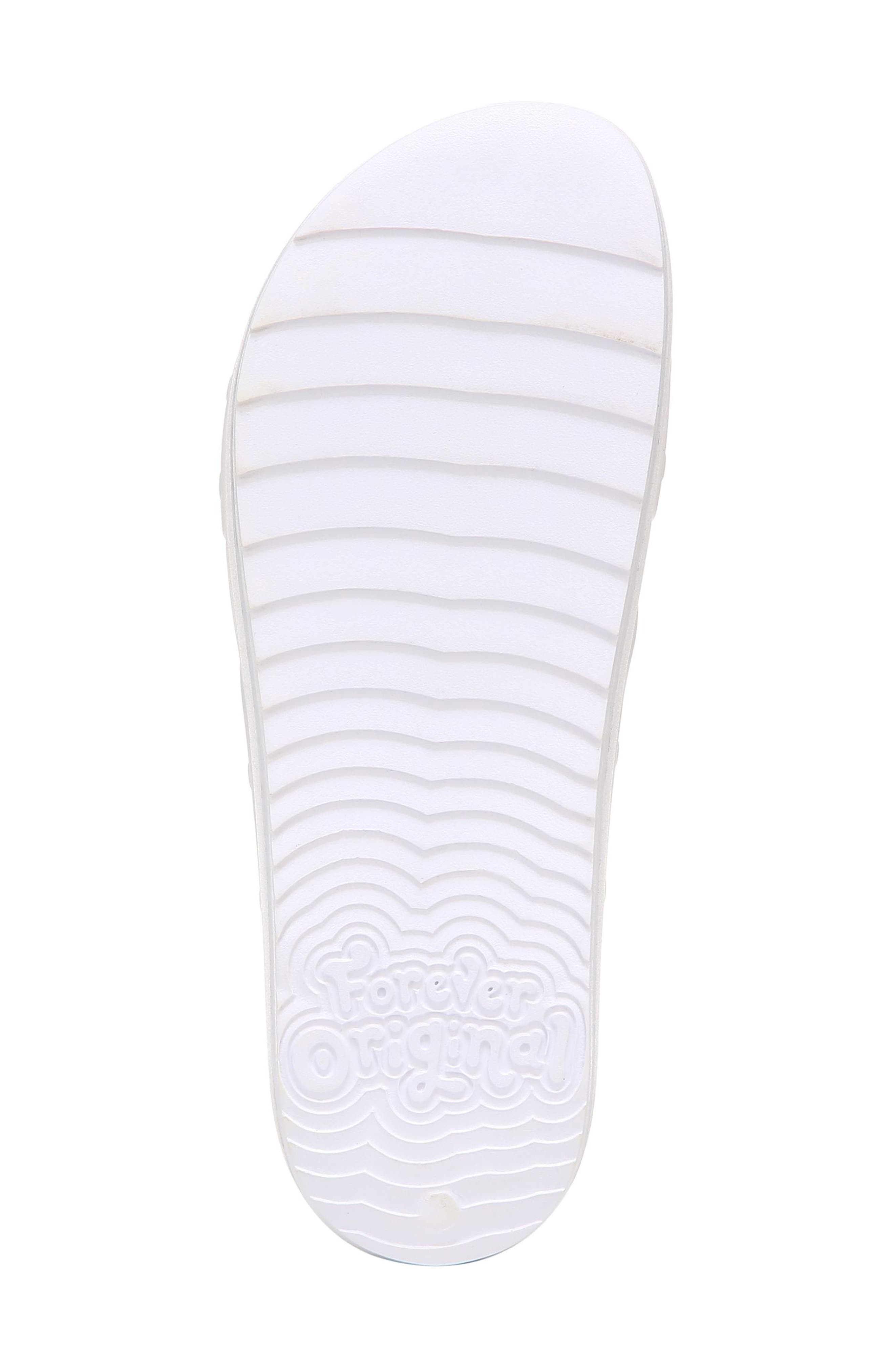Original Goals Platform Slide Sandal, Alternate, color, WHITE