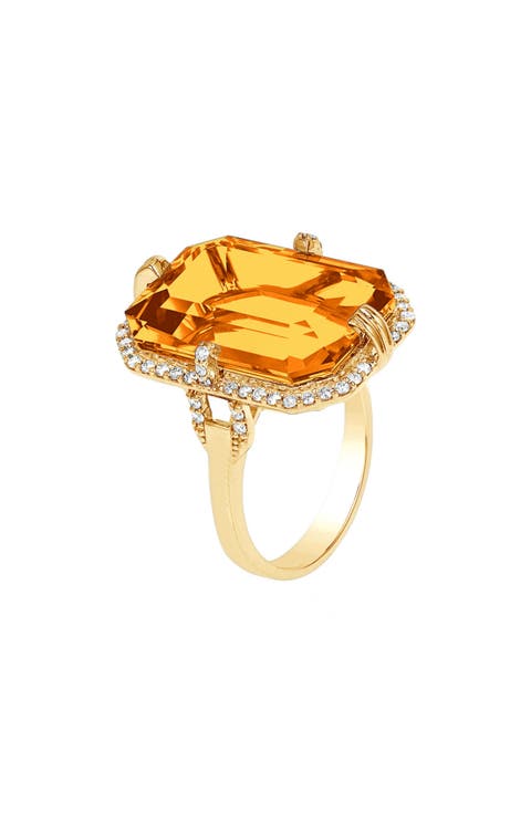 Gossip Emerald Cut Ring