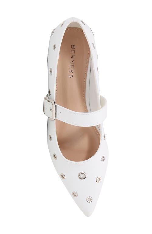 BERNESS BERNESS FRIEDRICH GROMMET POINTED TOE MARY JANE FLAT 