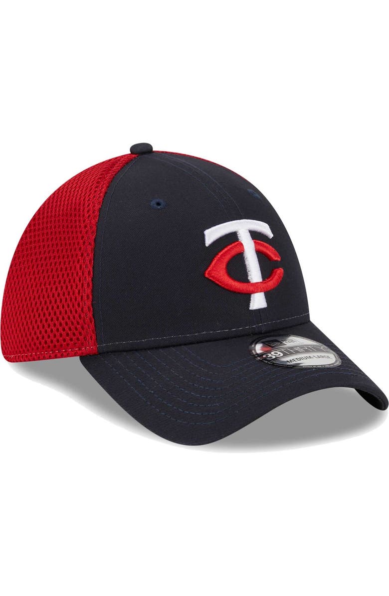 New Era Men's New Era Navy Minnesota Twins Team Neo 39THIRTY Flex Hat, Alternate, color, Navy