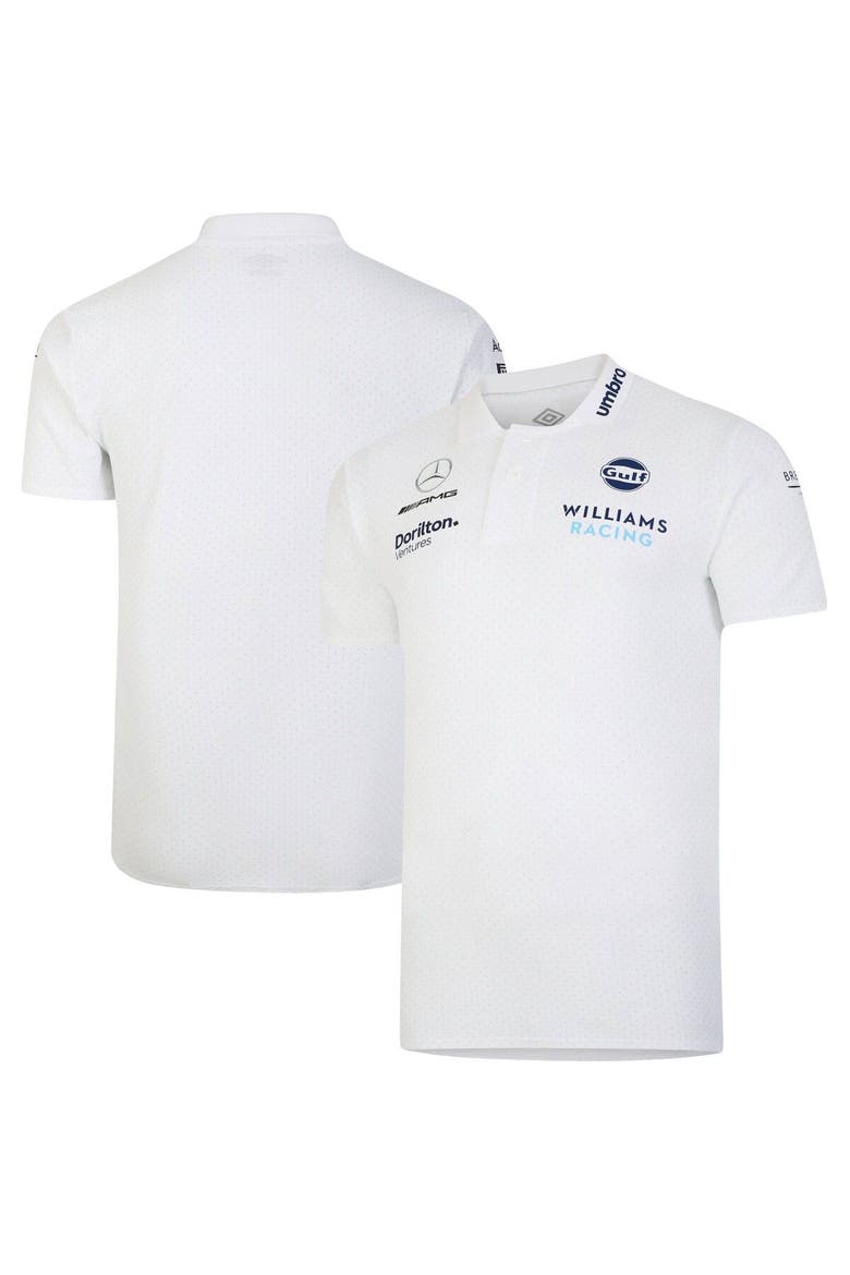 Men's Umbro  White Williams Racing CVC Media Polo, Main, color, White