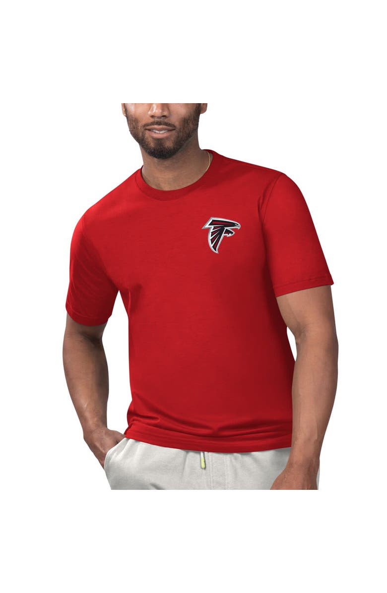 Margaritaville Men's Margaritaville Red Atlanta Falcons Licensed to Chill T-Shirt, Main, color, Red
