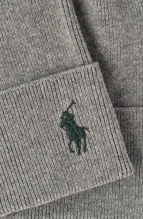 Polo Ralph Lauren Lightweight Cotton Beanie In Gray