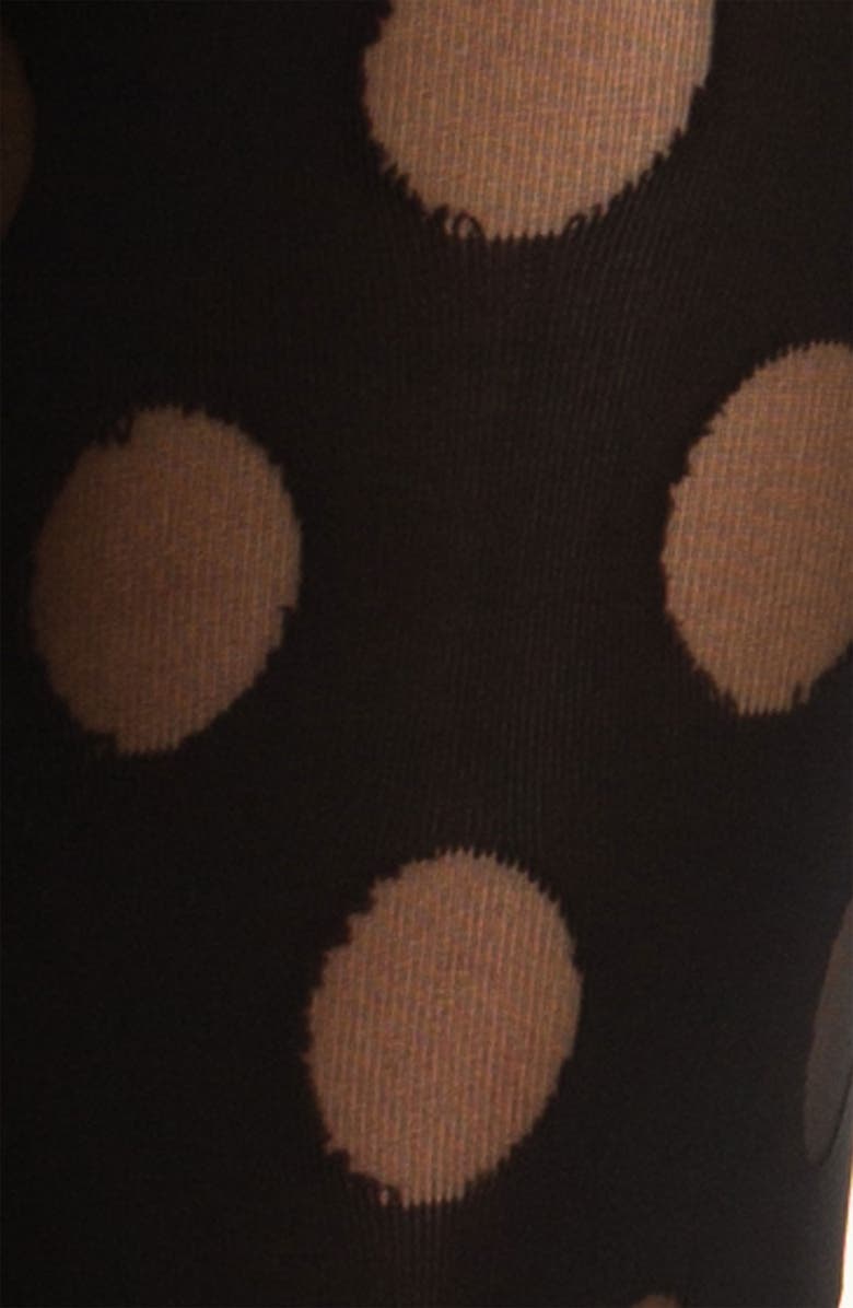 Pretty Polly 'House of Holland Reverse Polka Dot' Tights, Alternate, color, 