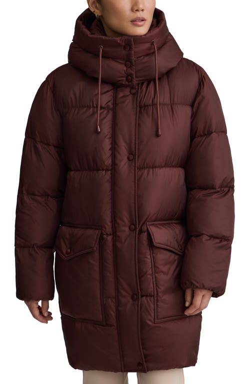 NVLT Cire Wonder Puffer Coat in Wine Metallic  product