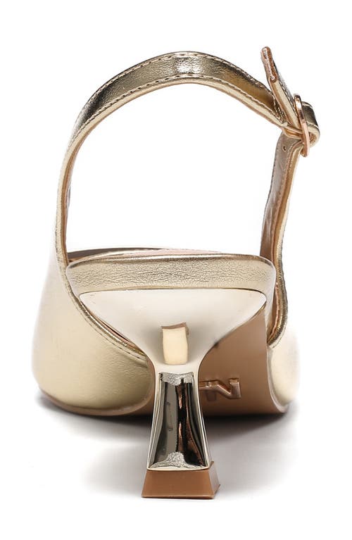 Ninety Union Lana Slingback Kitten Heel Pump In Gold