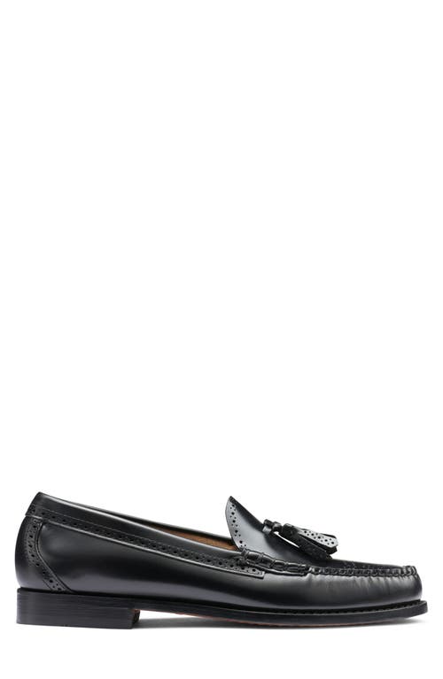 G.h.bass Larkin Tassel Brogue Weejun Loafer In Black