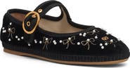 Valentino Garavani Embellished Mary Jane Flat