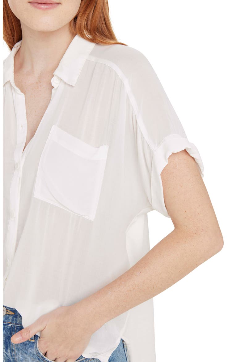 Paige Button-Up Shirt, Alternate, color, WHITE