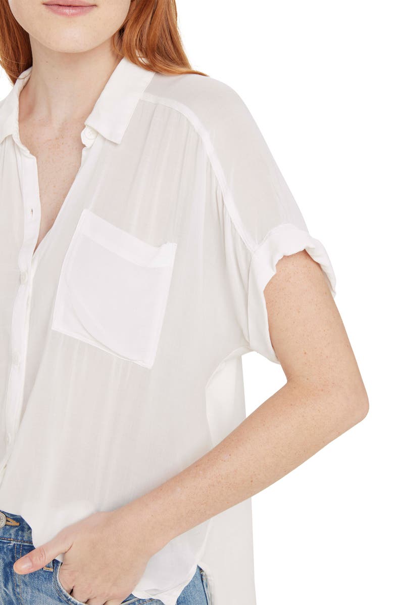 Splendid Paige Button-Up Shirt, Alternate, color, White