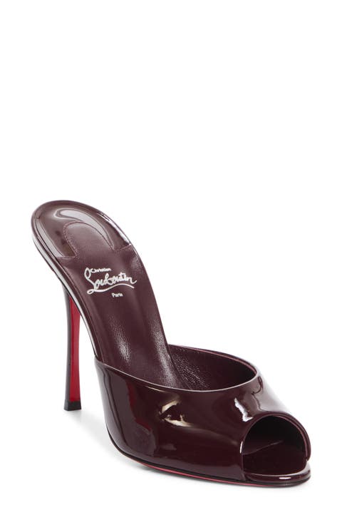 Me Dolly Peep Toe Slide Sandal