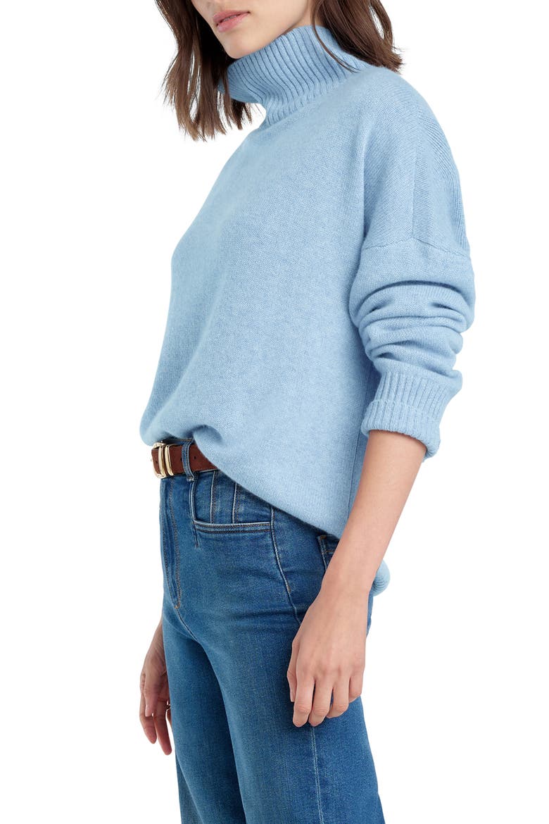The Maddie Turtleneck Cashmere Sweater, Alternate, color, BABY BLUE