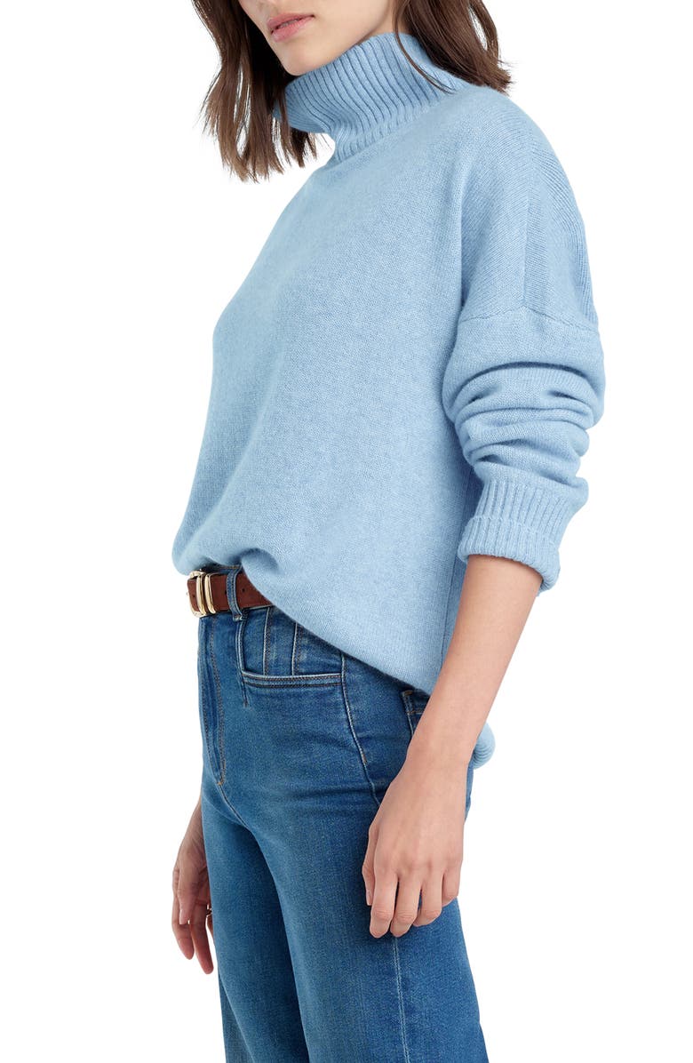Favorite Daughter The Maddie Turtleneck Cashmere Sweater, Alternate, color, Baby Blue