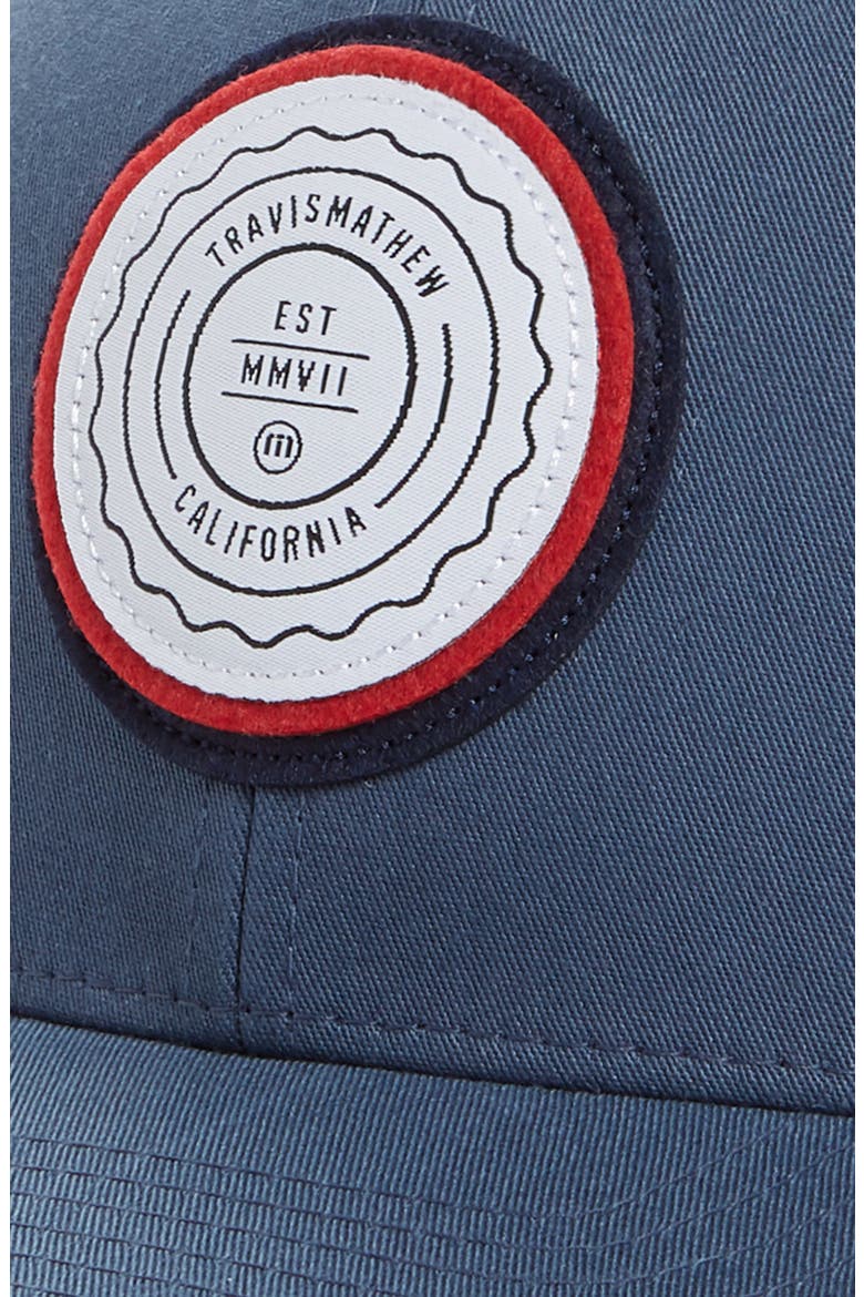 The Patch Trucker Hat, Alternate, color, DARK BLUE
