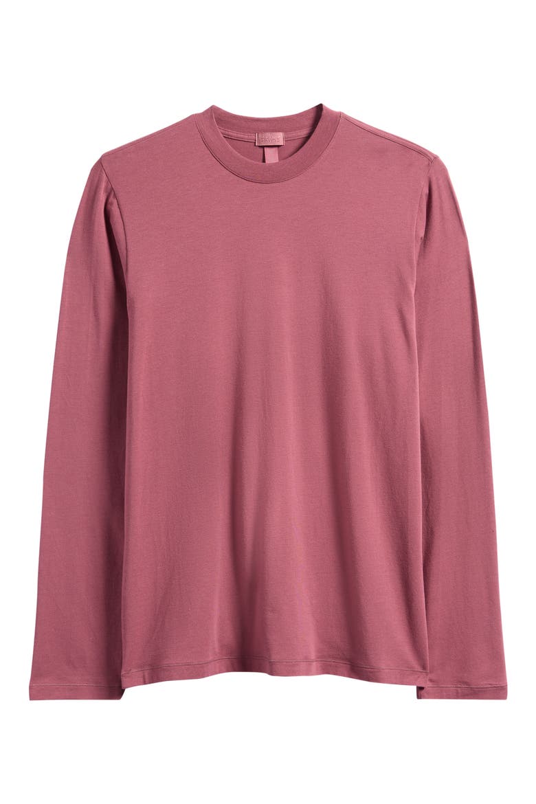 Boyfriend Long Sleeve T-Shirt, Main, color, BEET