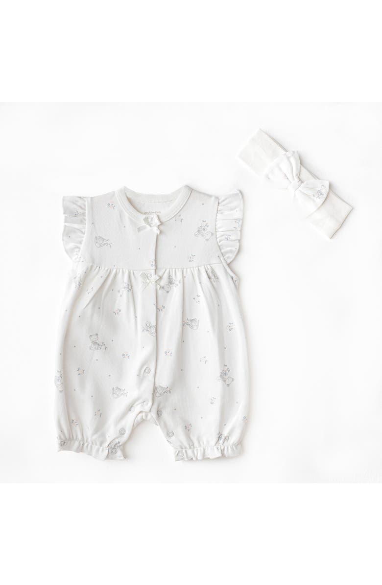 Andy Wawa Cuddly Romper Ruffle Band Set, Main, color,