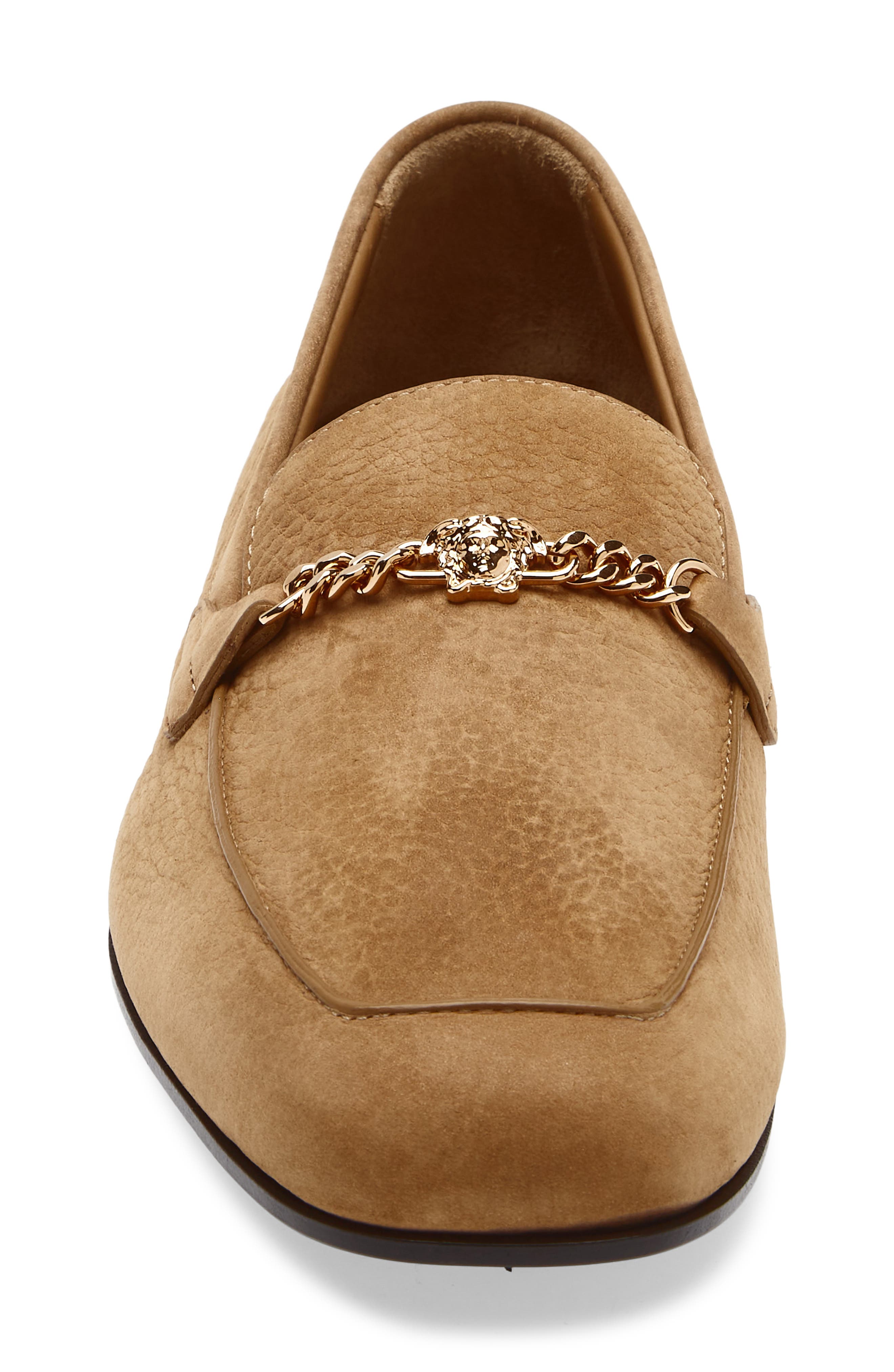 Versace Medusa Chain Loafer, Alternate, color, Rubber-Versace Gold